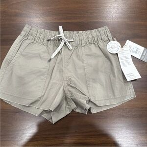 Vuori Shorts Women’s XS Vintage Ripstop Gravel Gray Green Stretch 3” Inseam NWT
